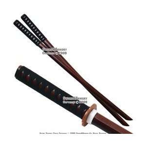   Pcs Set Wooden Kendo Practice Bokken Katana Sword
