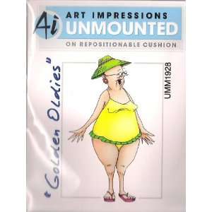  Gladys Oldies Rubber Stamp // Art Impressions: Arts 