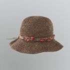  cloche hat august acc womens brown with bow gathering cloche hat p