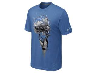  Nike Helmet Tri Blend (NFL Lions) Mens T Shirt