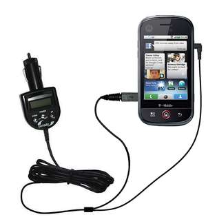   Adapter with integrated Car Charger for the Motorola CLIQ 