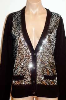NWT $98 Victorias Secret PINK Heavy Bling Sequins Cotton Cardigan 