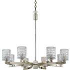    Annalie Collection Quoizel Eight Light Crystal Chandelier
