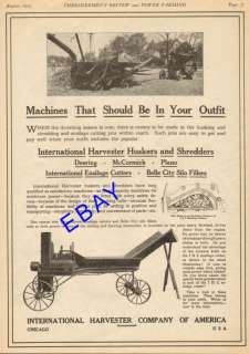 LARGE 1914 IHC INTERNATIONAL HARVESTER CORN HUSKER SHREDDER & ENSILAGE 