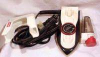 JC Penney Travel Iron Dual Voltage 240 & 120 witih Pouch  