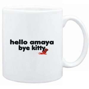 Mug White  Hello Amaya bye kitty  Female Names  Sports 