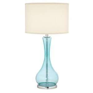 Blue Martini Glass Table Lamp