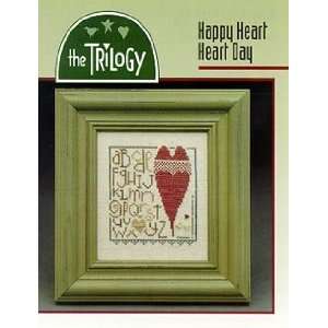  Happy Heart Heart Day   Cross Stitch Pattern Arts, Crafts 