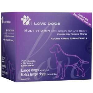  i Love Dogs Multivitamin   Green Tea & Reishi   Large 