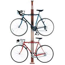 Gear Up Floor To Ceiling Oak Bike Rack   