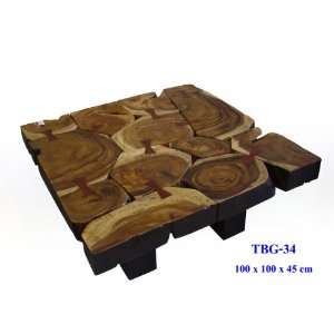   Solid Mango Wood Coffee Table Custom Sizes Available: Home & Kitchen