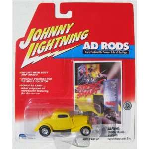    Johnny Lightning Ad Rods 1934 Ford Coupe YELLOW Toys & Games