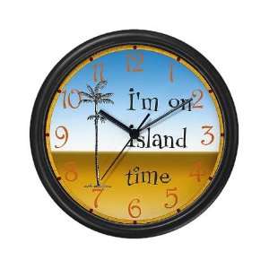  Island Time Funny Wall Clock by 