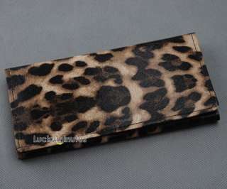 Brown Leopard Print Lady Wallet Purse Coin Bag I560  