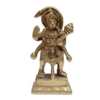 Hanuman Ji Bajrang Bali Brass Sculpture Statue Very Powerful Hindu 