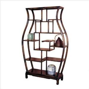  Oriental Furniture WB 5849 Meiping Curio Display Shelf 