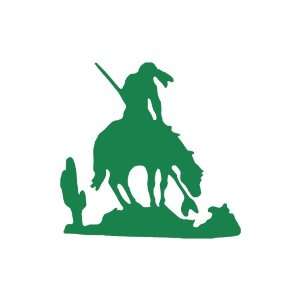   of the trail Indian GREEN Vinyl window decal sticker: Office Products