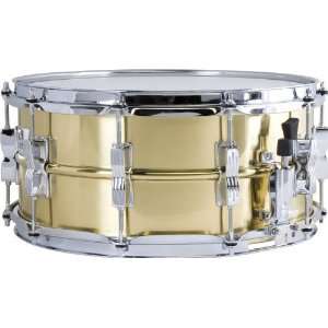  Ludwig Brass Snare Drum 6.5x14 Inches Musical Instruments