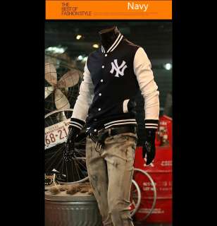 Mens Casual Baseball/Varsity Jacket College Coat Sportswear Outwear 