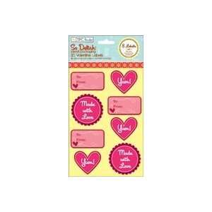  ANW So Delish 3d Labels 8/pkg valentine made W/love, To 