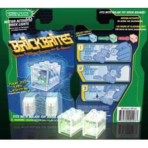  Motion Activated Brick Lights Green/White: Toys & Games