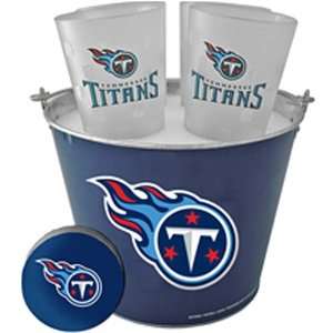   Brands Tennessee Titans Bucket and Pint Glass Set: Sports & Outdoors