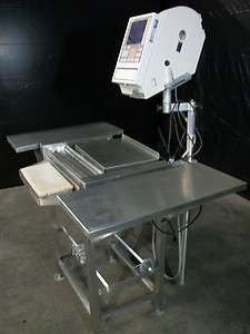 Hobart HWS 4 wrapping stand with U2000CP2 scale & printer  