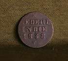 1838 Netherlands Indie 1 Cent World Coin one cent Nederl Nederland