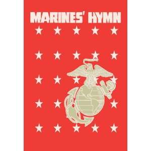 The Marines Hymn #2 12x18 Giclee on canvas:  Home 