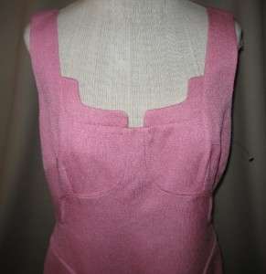 DAVID MEISTER Pink Linen Look Dress Sz 10 NEW w/o tags  