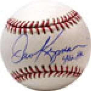  Dave Kingman Signed Baseball   with 442 HR Inscription 
