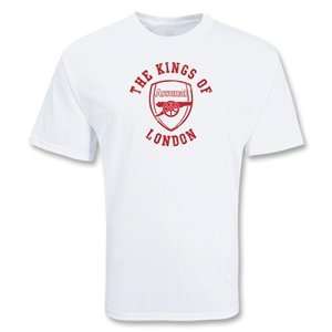  hidden Arsenal The Kings of London T Shirt (White): Sports 
