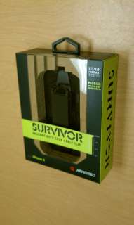 Griffin Survivor Military Duty Extreme Hard Case w Belt Clip iPhone 4S 