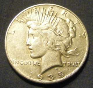 1935 s Peace Dollar 90% Silver   Very Nice # 332481 23  