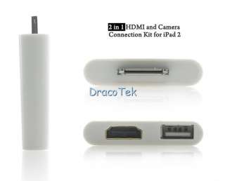 in 1 HDMI and Camera Connection Kit for iPad 2, mirror everything 