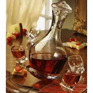 5 Piece Set Glass Roly Poly Cordial Set