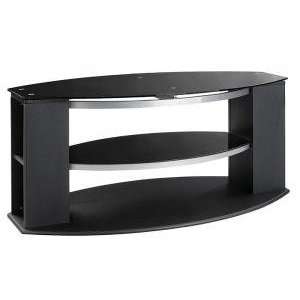  OSP Designs Black Glass 48 Inch TV Stand