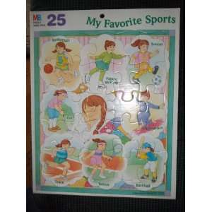  My Favorite Sports 25 Piece Frame Tray Puzzle Toys 