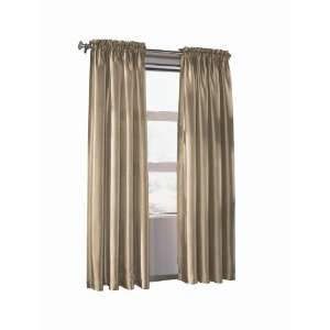   Selections 84 Taupe Faux Silk Window Panel 38063