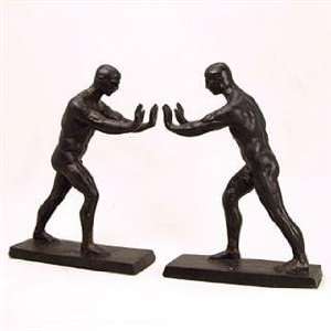  Spi Cast Iron Working Men Bookends: Home & Kitchen