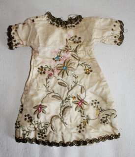 Rare Antique French Silk Jewels Infant of Prague Dress  