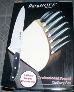 BergHOFF Professional Forged Cutlery Set   6 Knives + Kitchen Shears 