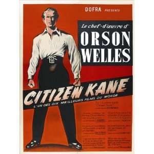  Citizen Kane (1941) 27 x 40 Movie Poster French Style A 