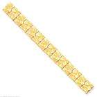 FindingKing 10K Yellow Gold Nugget Bracelet Mens Jewelry 7