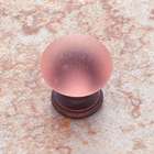   32512 Classic 1.13 in. Frosted Rose Glass Knob   Old World Bronze