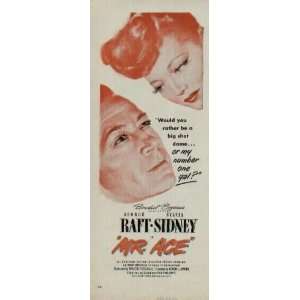 1946 Movie Ad, Benedict Bogeaus presents GEORGE RAFT and SYLVIA SIDNEY 
