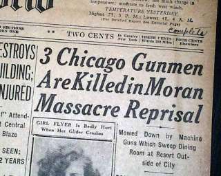 FOX LAKE MASSACRE Chicago Gangsters 1930 Old Newspaper  