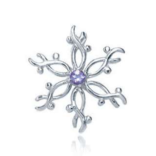   pictures belows real tanzanite sterling silver snowflake pendant