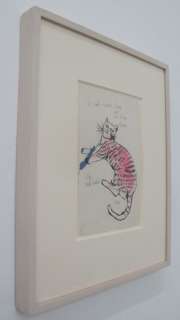 Andy Warhol 25 Cats Name Sam Original Hand Colored Offset 