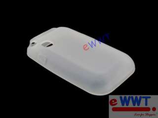 for Samsung C3300 Champ * White Silicon Cover Soft Case  